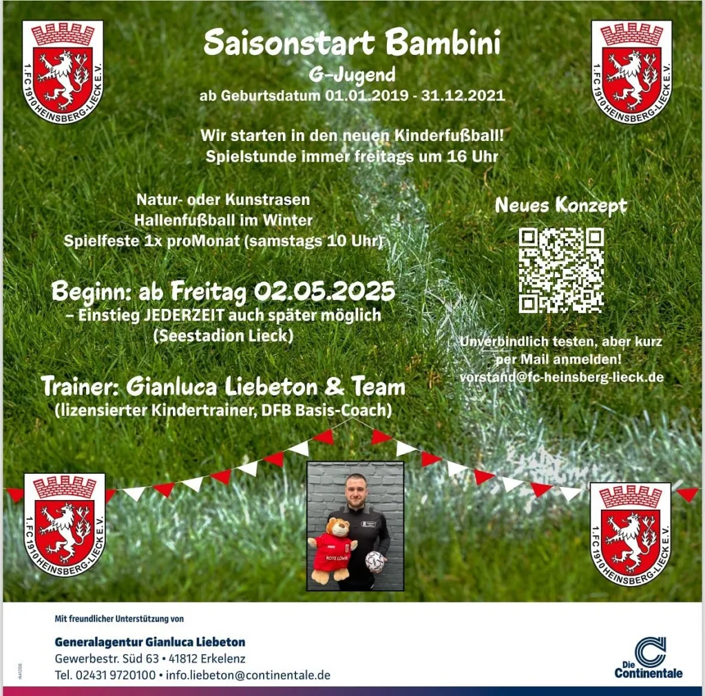 Neue Bambini-Mannschaft sucht kleine Kicker