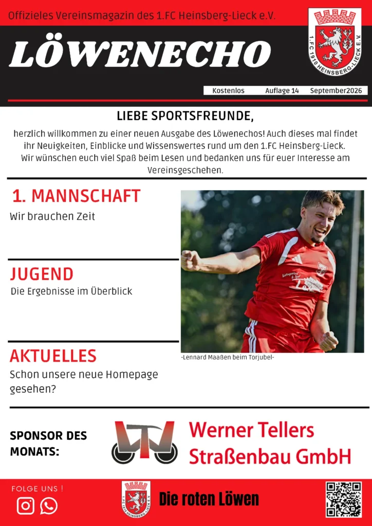 Löwenecho September 2026 – Seite 1