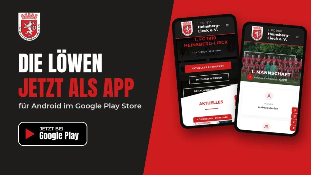 Die Löwen jetzt als App für Android